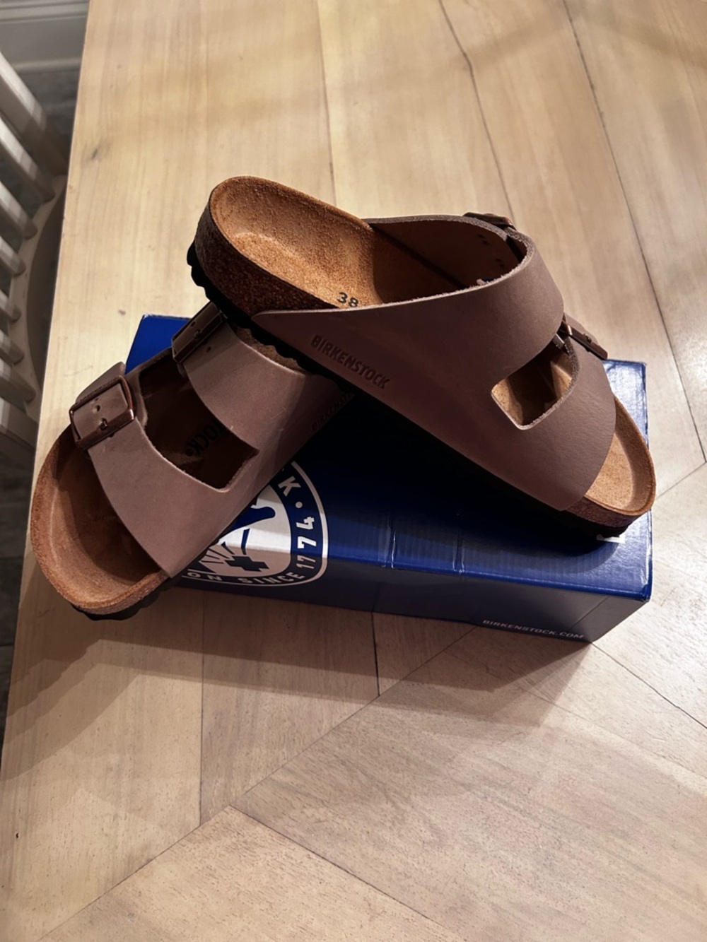 Birkenstock Arizona BS Sandals in Tobacco Brown size womens 7- mens 5 NWT - Picture 6 of 8